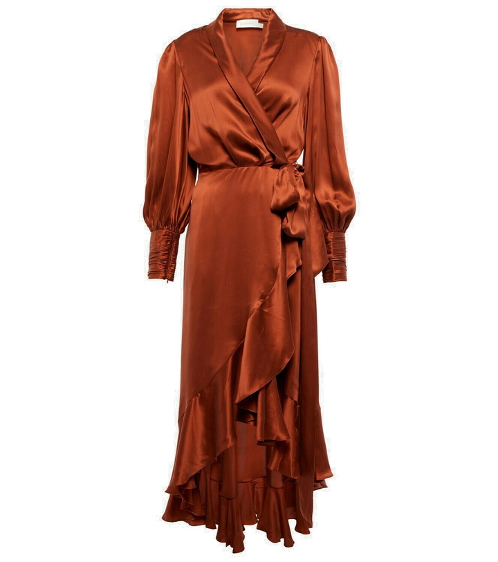 Photo: Zimmermann - Wrap silk satin midi dress