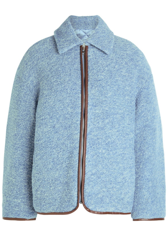Photo: JW Anderson Melange Wool-blend Jacket Blue