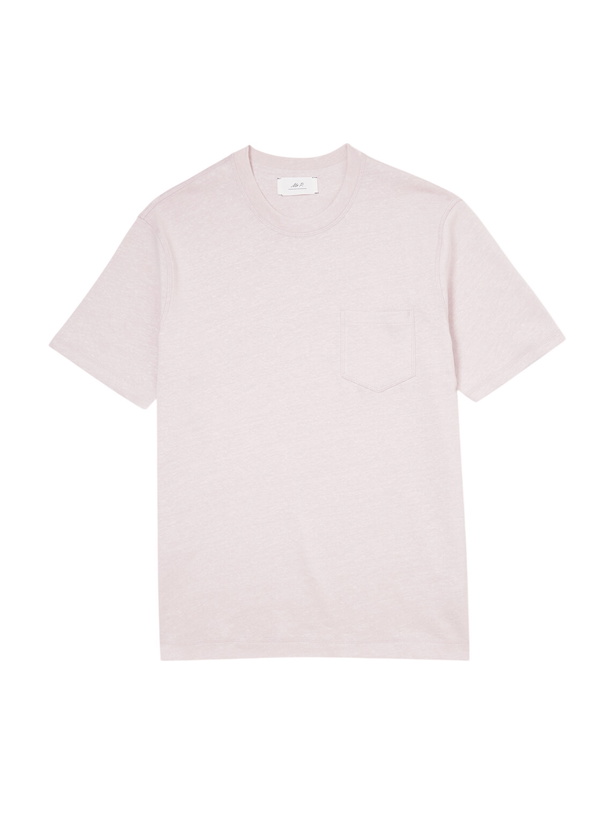 Photo: Mr P. - Linen and Organic Cotton-Blend T-Shirt - Pink