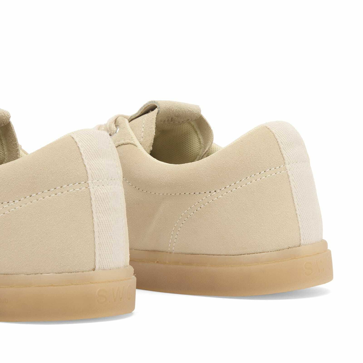 Stepney Workers Club Men's Surma Suede Sneaker in Oat