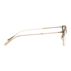 Garrett Leight Black and Gold Talbert 51 Glasses