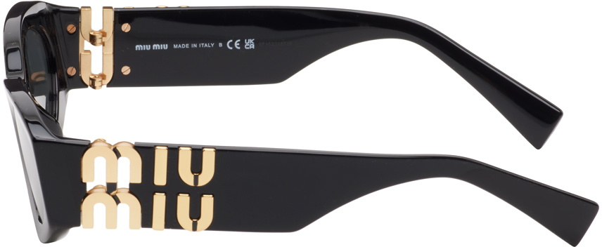 Miu Miu Eyewear Black Glimpse Sunglasses Miu Miu