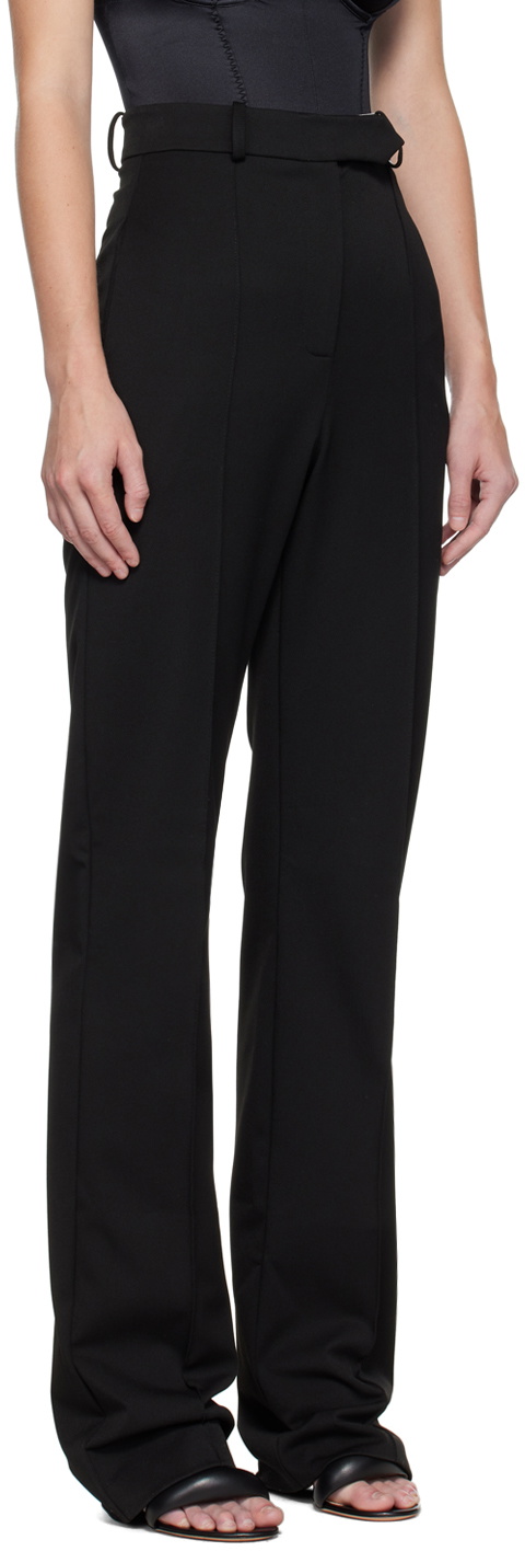 Aleksandre Akhalkatsishvili Black Straight-Leg Trousers