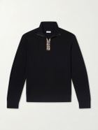 Burberry - Wool Half-Zip Sweater - Black