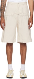 ABRA SSENSE Exclusive Off-White Double Shorts