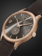 CHOPARD - L.U.C XPS Automatic 40mm 18-Karat Rose Gold and Nubuck Watch, Ref. No. 161948-5003 - Brown