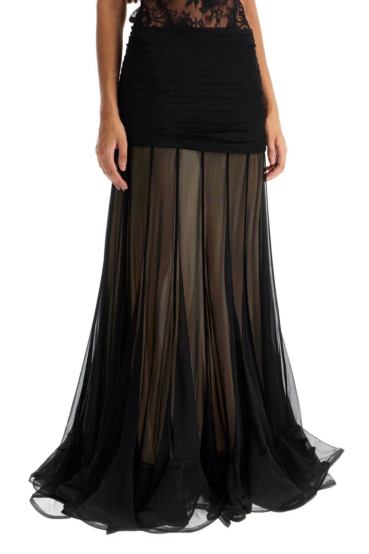 ZIMMERMANN maxi skirt with fl Black Zimmermann