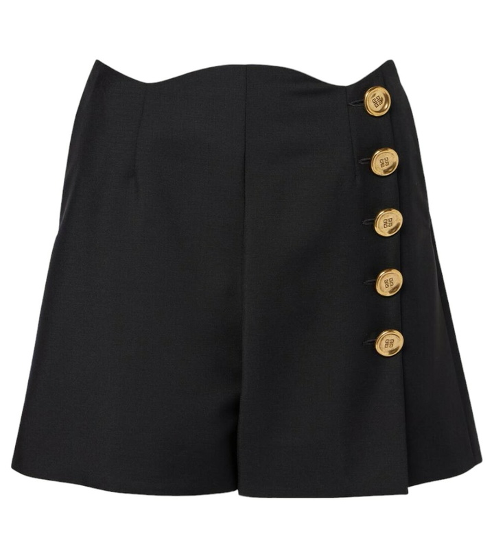 Photo: Givenchy Embellished wool and mohair shorts
