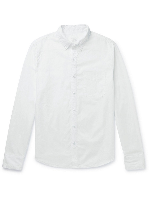 Photo: SAVE KHAKI UNITED - Garment-Dyed Button-Down Collar Cotton Oxford Shirt - White - XS