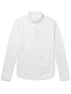 SAVE KHAKI UNITED - Garment-Dyed Button-Down Collar Cotton Oxford Shirt - White - XS