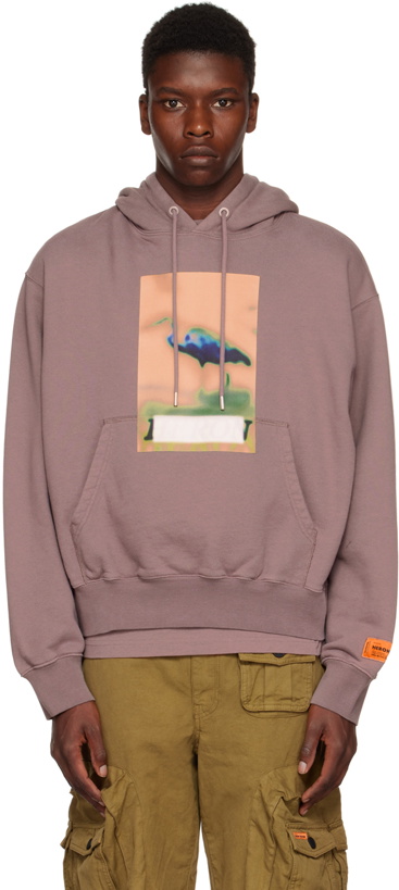 Photo: Heron Preston Purple Censored Hoodie