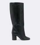 Lemaire Crease leather knee-high boots