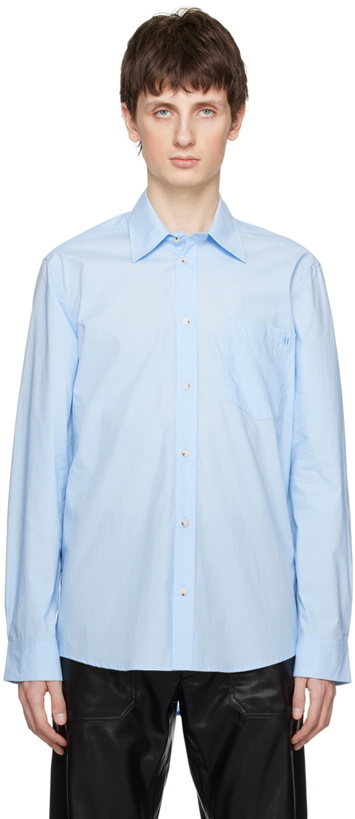 Photo: Nanushka Blue Kaleb Shirt