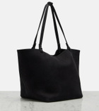 The Row Park Three suede tote bag