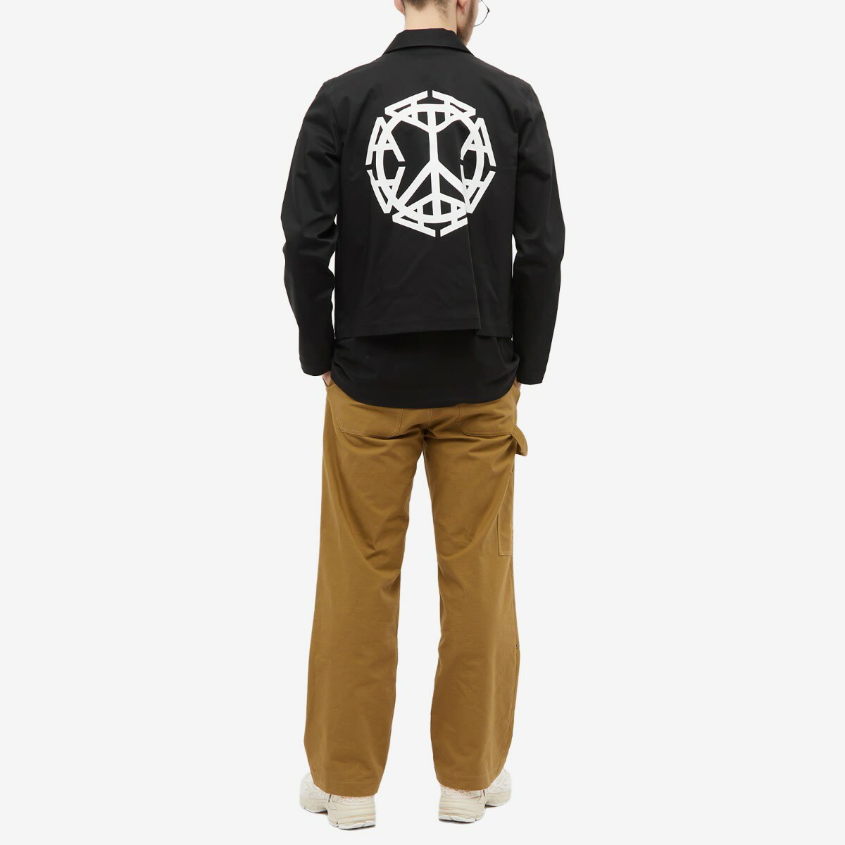 1017 ALYX 9SM Men's Graphic Zip Jacket in Black 1017 ALYX 9SM