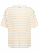 WEEKEND MAX MARA Falla Linen Jersey Striped T-shirt