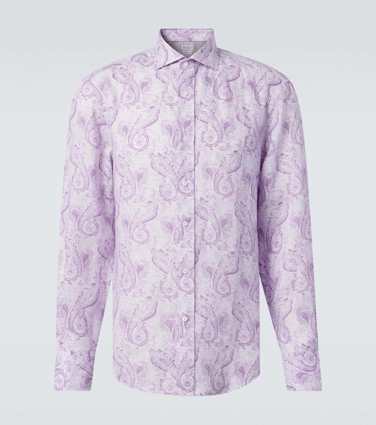 Brunello Cucinelli Printed linen shirt