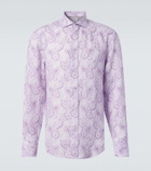 Brunello Cucinelli Printed linen shirt