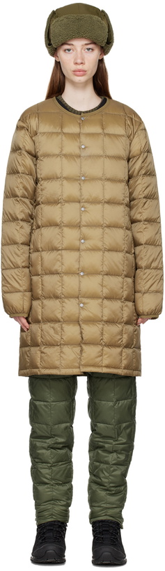 Photo: TAION Beige Crewneck Down Jacket