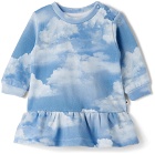 Molo Baby Blue & White Calypso Dress