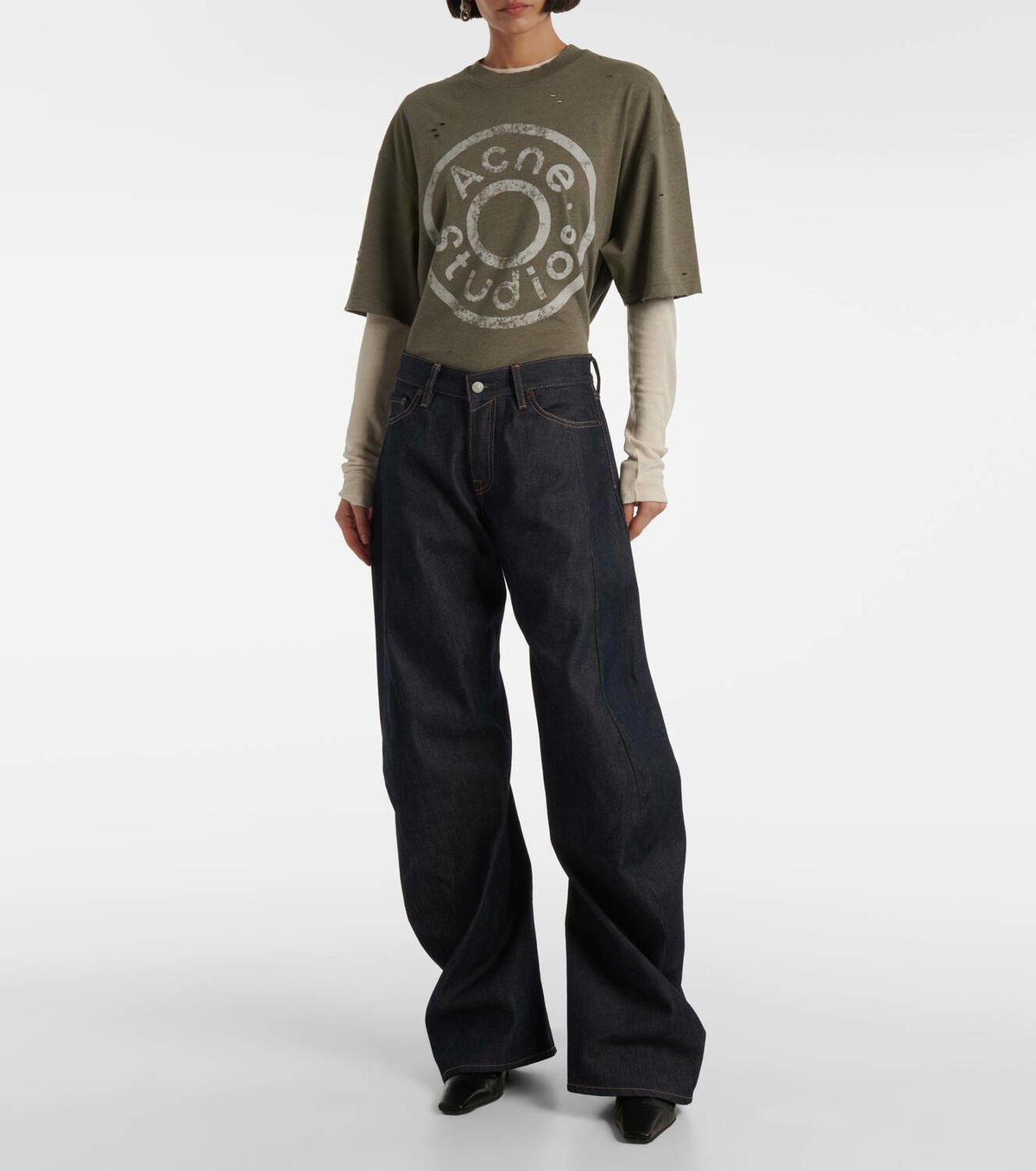 Acne Studios 2006F mid-rise barrel-leg jeans Acne Studios