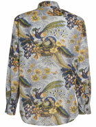 ETRO - Printed Silk Blend Long Sleeve Shirt