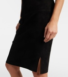 Stouls Gin suede midi skirt