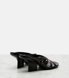 Dries Van Noten Distressed leather mules