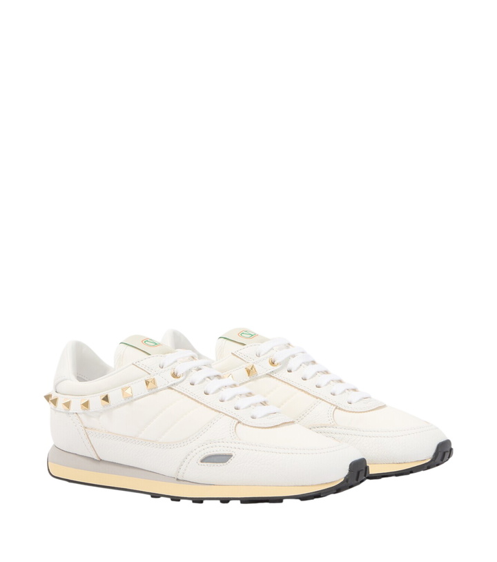 Photo: Valentino Garavani Stud Up leather-trimmed sneakers