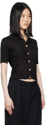 Versace Black Stripe Polo