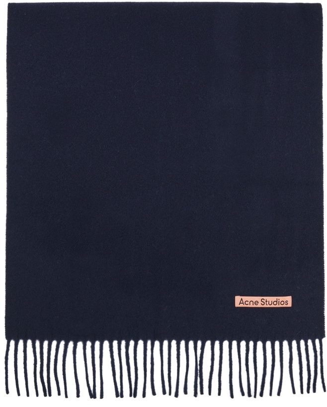 Photo: Acne Studios Navy Wool Scarf