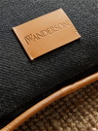 JW Anderson - Leather-Trimmed Logo-Jacquard Merino Wool-Blend Cushion