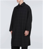 Lemaire Checked wool seersucker overcoat