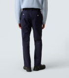 Stone Island Belted gabardine straight pants