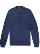 PETER MILLAR - Villa Slim-Fit Wool, Silk and Linen-Blend Cardigan - Blue - S