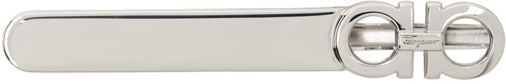 Photo: Ferragamo Silver Logo Tie Bar