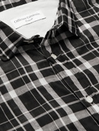 Officine Générale - Checked Cotton-Blend Shirt - Black