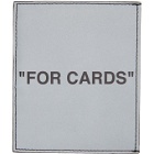 Off-White Silver Quote Card Holder