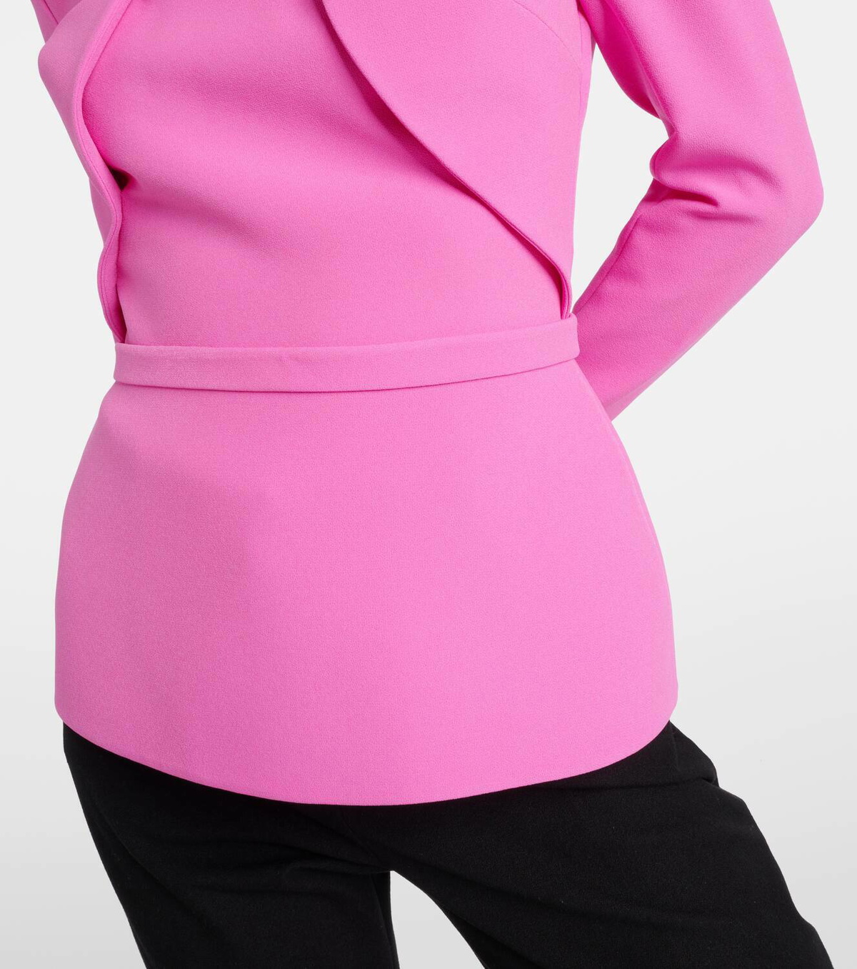 Safiyaa Samuela paneled crêpe top