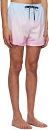 Balmain Pink Evian Edition Swim Shorts