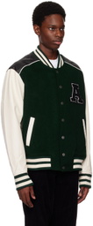 Axel Arigato Green Ivy Varsity Bomber Jacket
