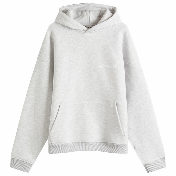 Photo: ANNIE HOOD Men's Logo Hoodie in Grey