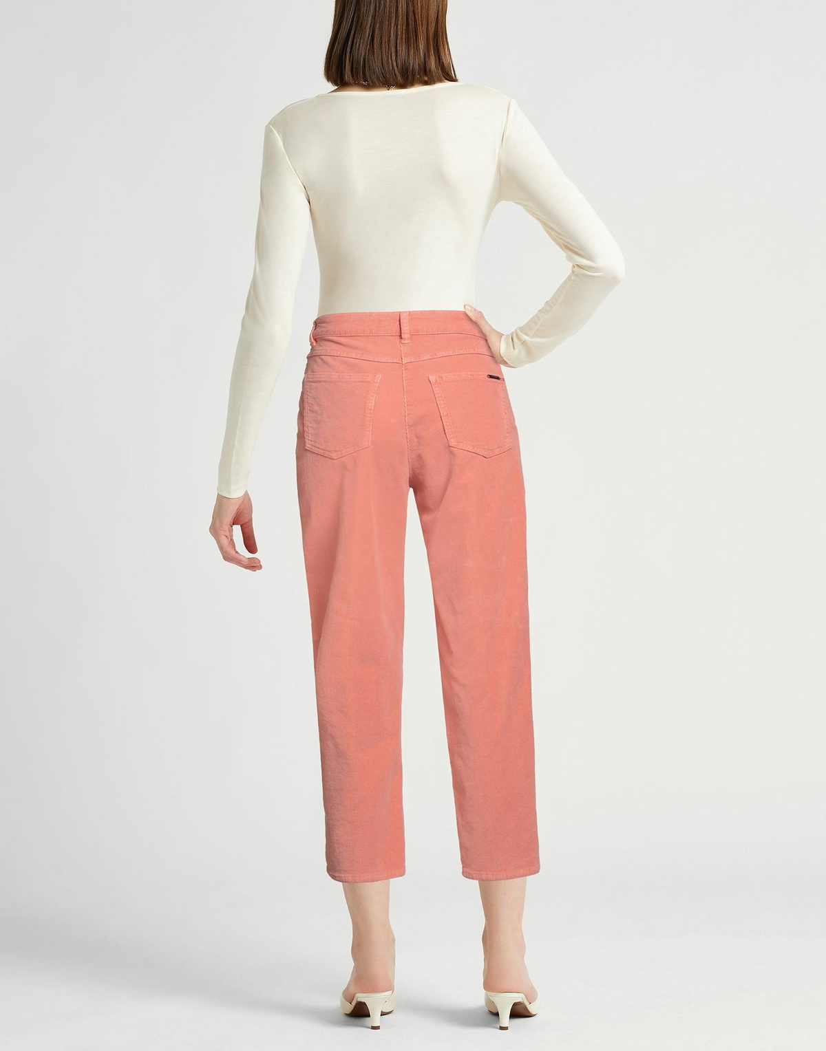 Peserico Womens Pants in Salmon pink