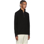 Moncler Black Maglione Lupetto Zip-Up Sweater