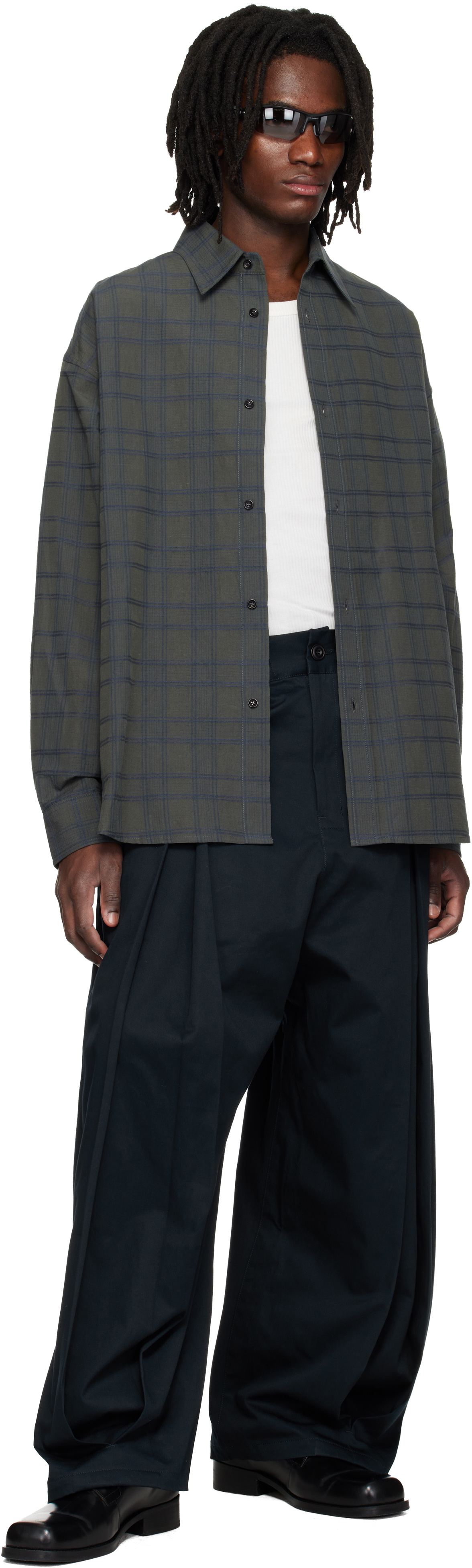 SAGE NATION Gray Chisholm Shirt