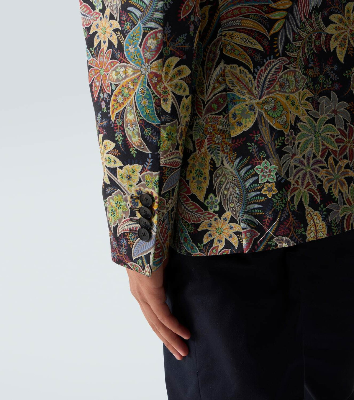 Etro Roma printed wool-blend blazer