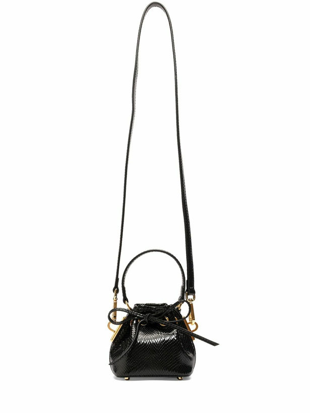 Photo: ALEXANDRE VAUTHIER - Mini Bbag Embossed Leather Bucket Bag