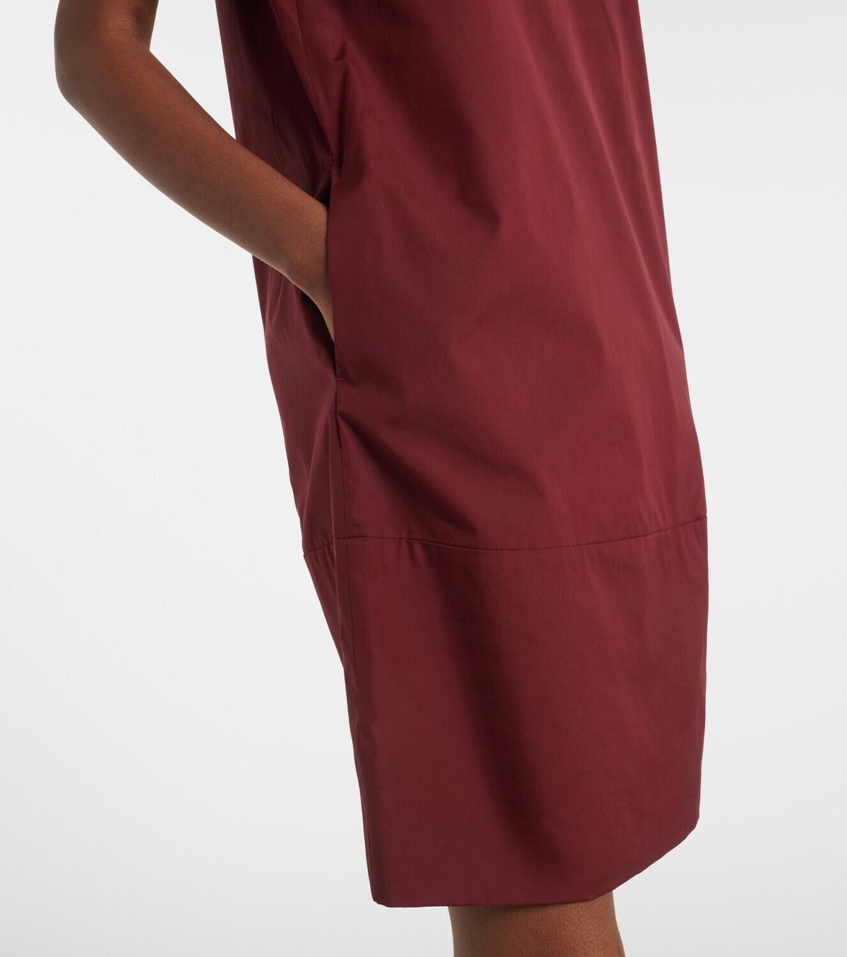 'S Max Mara Puff-sleeve cotton poplin minidress