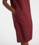 'S Max Mara Puff-sleeve cotton poplin minidress