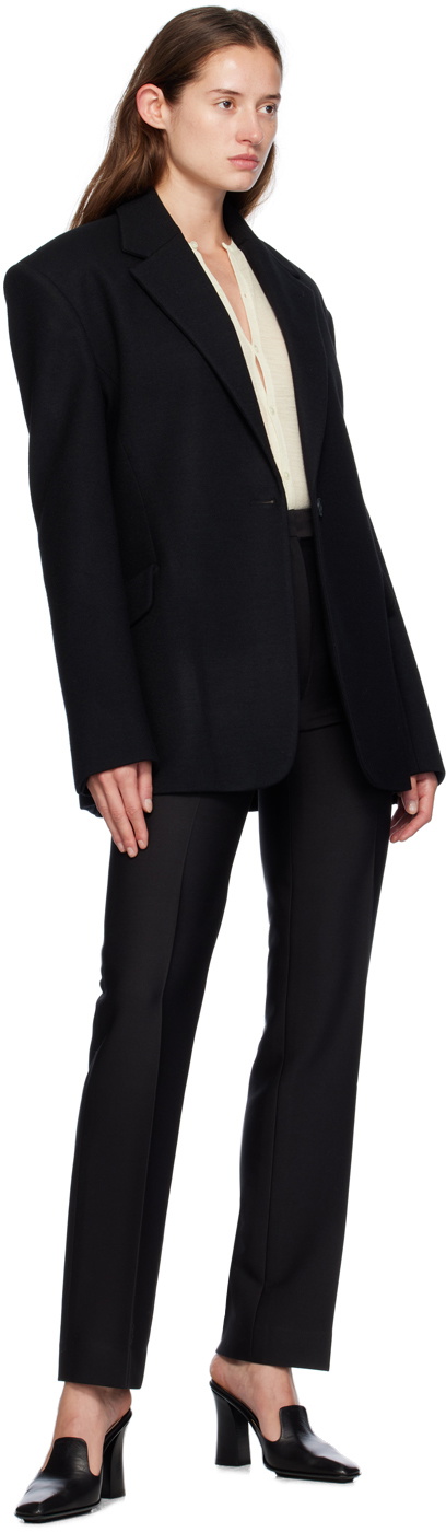 GIA STUDIOS Black Creased Trousers